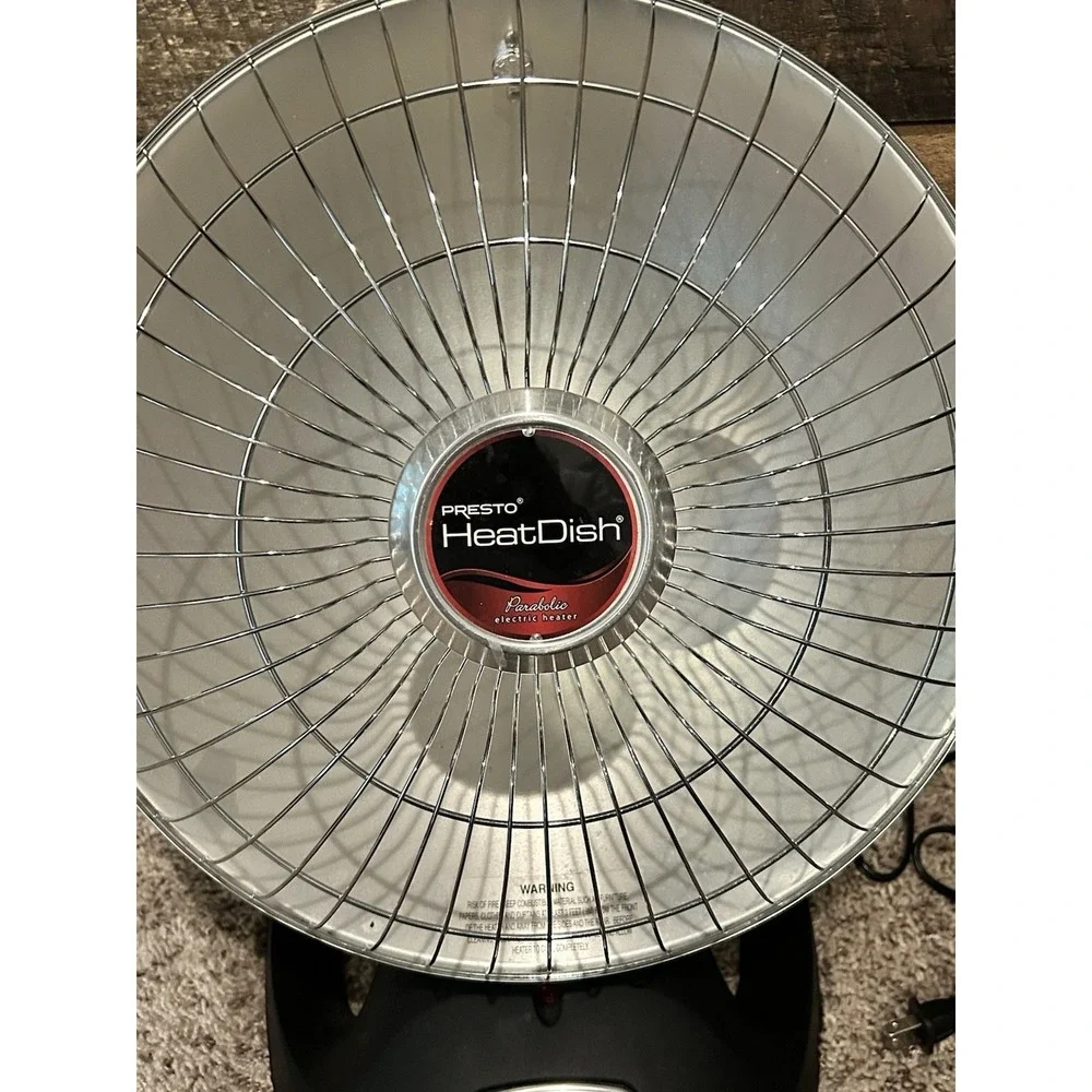 Presto Heat Dish Parabolic Electric Heater 1000W 120V 0792601